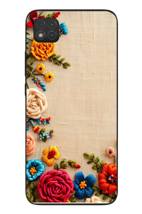 Redmi 9C Uyumlu İşlemeli İğne Oyası Baskılı Silikon Kılıf