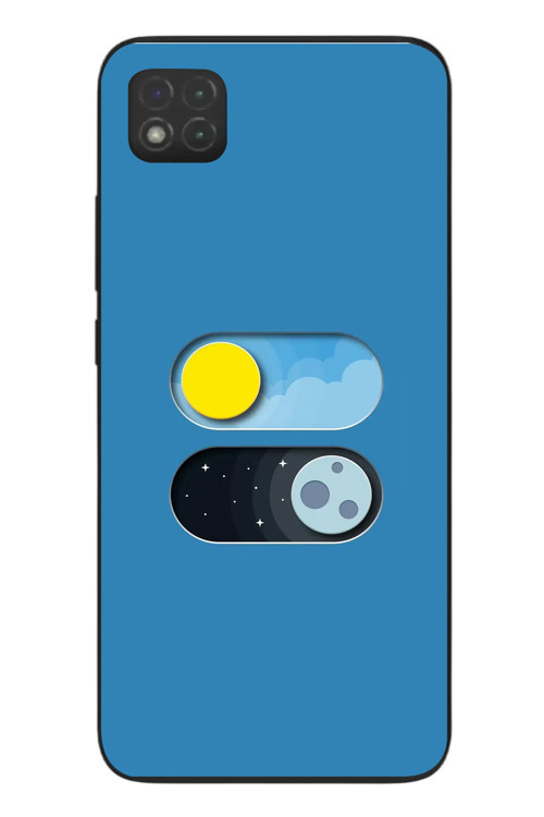Redmi 9C Uyumlu Gece Gündüz Geçiş Baskılı Silikon Kılıf