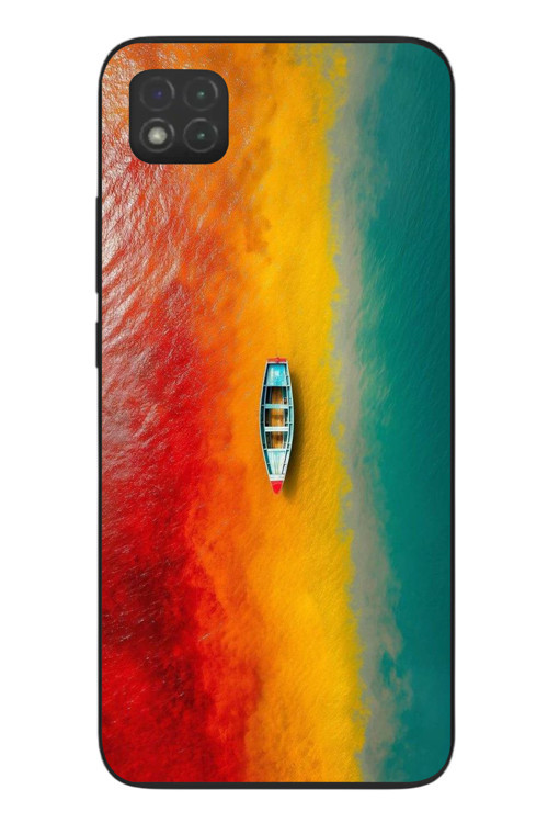 Redmi 9C Uyumlu Rengarenk Tekne Baskılı Silikon Kılıf