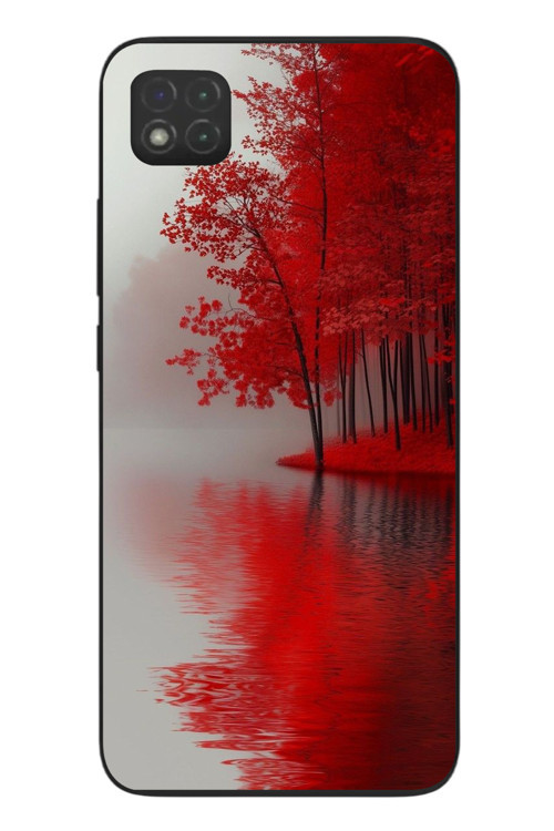 Redmi 9C Uyumlu Sonbahar Gölü Baskılı Silikon Kılıf