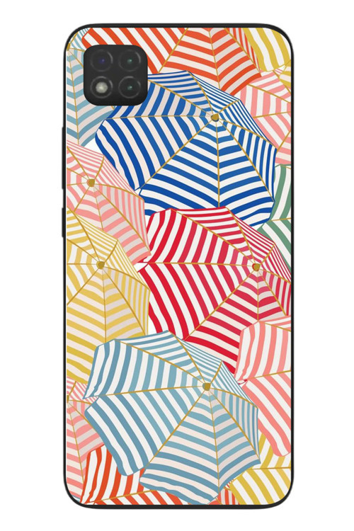 Redmi 9C Uyumlu Şemsiyeler Baskılı Silikon Kılıf