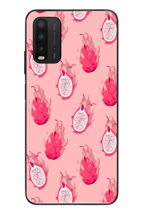 Redmi 9T Uyumlu Ejder Meyvesi Baskılı Silikon Kılıf