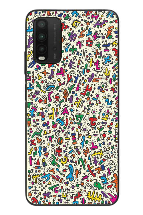 Redmi 9T Uyumlu Hayvan Kaosu Baskılı Silikon Kılıf