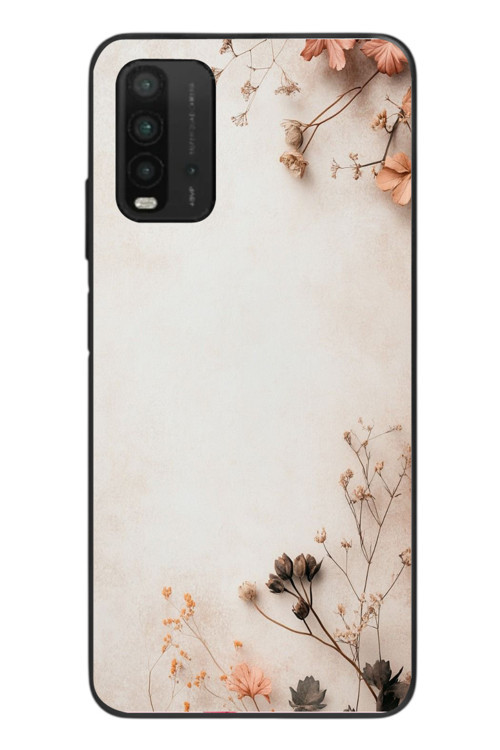 Redmi 9T Uyumlu Kuru Dallar Baskılı Silikon Kılıf