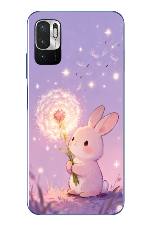 Redmi Note 10 5G Uyumlu Büyülü Tavşan Baskılı Silikon Kılıf