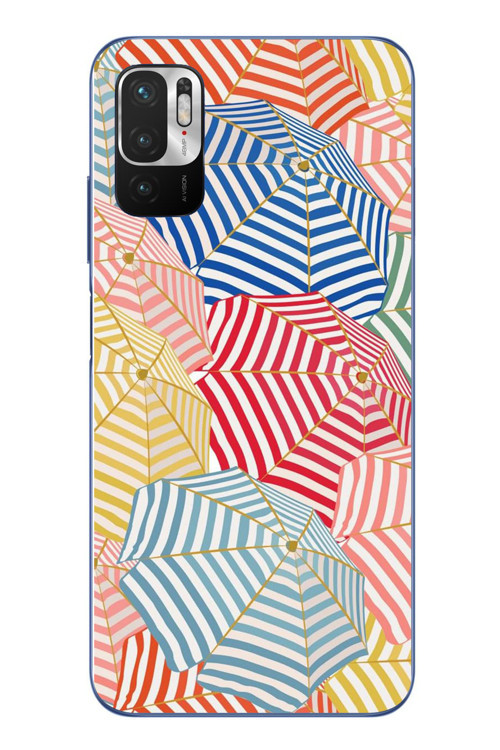 Redmi Note 10 5G Uyumlu Şemsiyeler Baskılı Silikon Kılıf