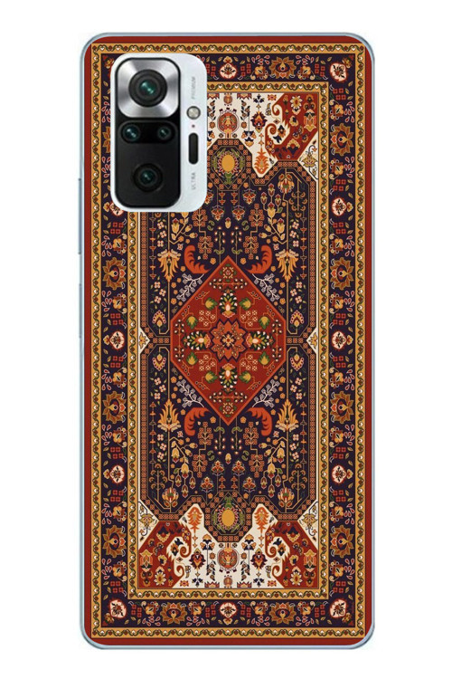 Redmi Note 10 Pro Uyumlu Anadolu Motif Halısı Baskılı Silikon Kılıf