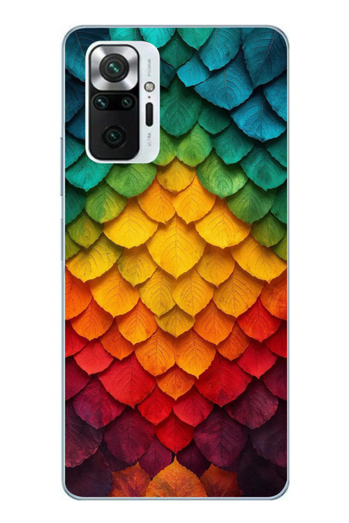 Redmi Note 10 Pro Uyumlu Efsun Renk Demeti Baskılı Silikon Kılıf