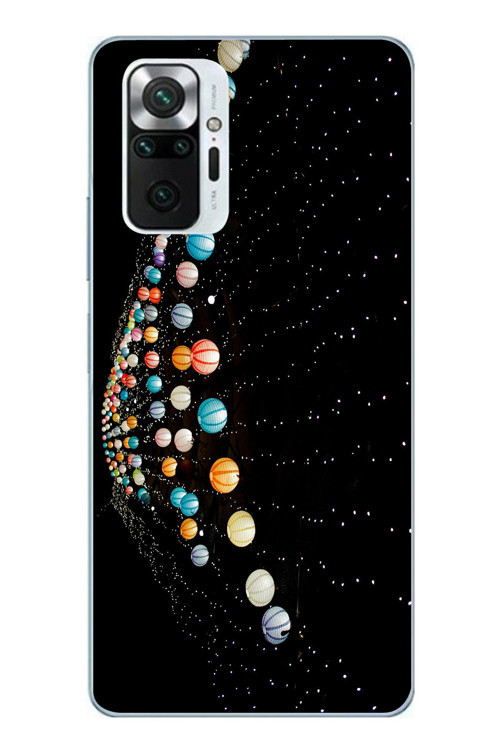 Redmi Note 10 Pro Uyumlu Gezegenlerin Dansı Baskılı Silikon Kılıf