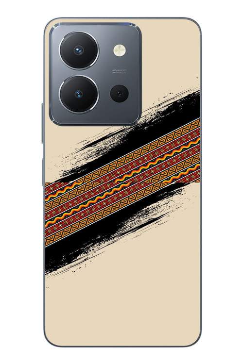 Vivo Y36 Uyumlu Yan Motif Baskılı Silikon Kılıf