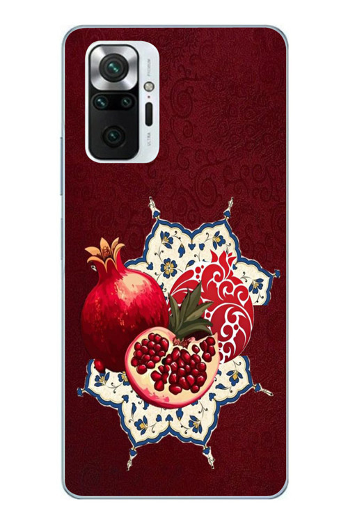 Redmi Note 10 Pro Uyumlu Nar Retro Baskılı Silikon Kılıf