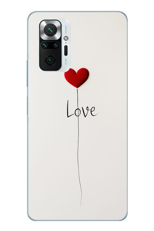 Redmi Note 10 Pro Uyumlu Love Aşk Baskılı Silikon Kılıf