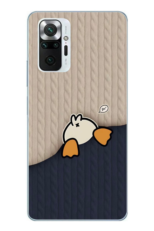 Redmi Note 10 Pro Uyumlu Şaşkın Ördek Baskılı Silikon Kılıf