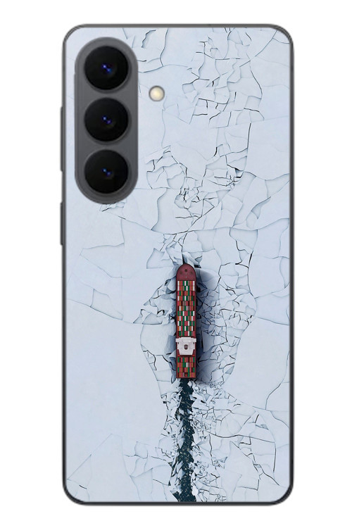 Samsung Galaxy S26 Uyumlu Yük Gemisi Baskılı Silikon Kılıf
