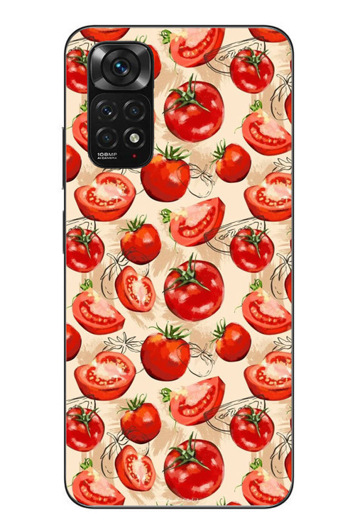 Redmi Note 11 - 11s Uyumlu Domatesler Baskılı Silikon Kılıf