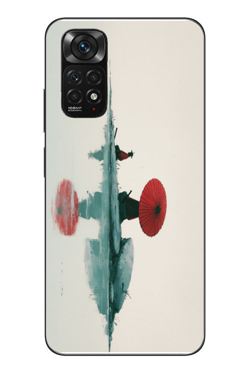 Redmi Note 11 - 11s Uyumlu Japon Şemsiyesi Baskılı Silikon Kılıf