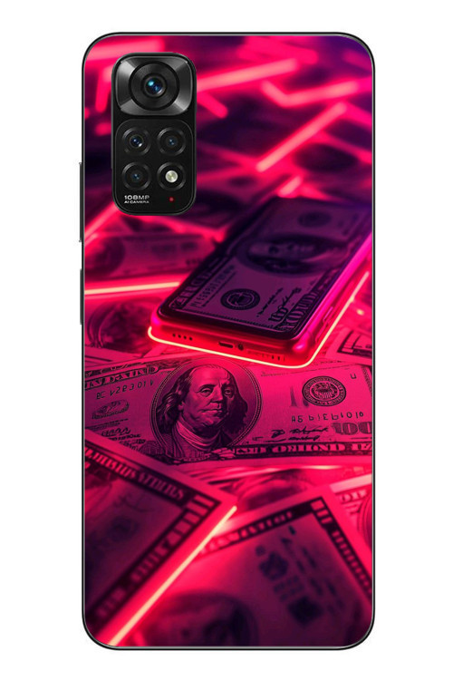 Redmi Note 11 - 11s Uyumlu Kızıl Dolarlar Baskılı Silikon Kılıf