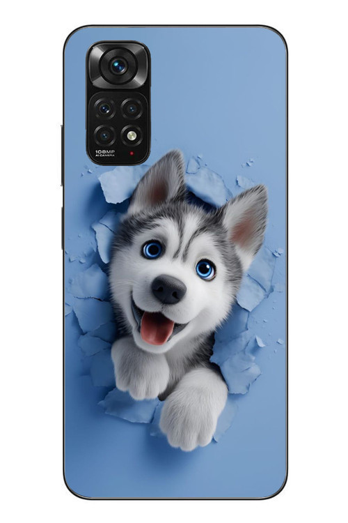 Redmi Note 11 - 11s Uyumlu Sibirya Kurdu Baskılı Silikon Kılıf