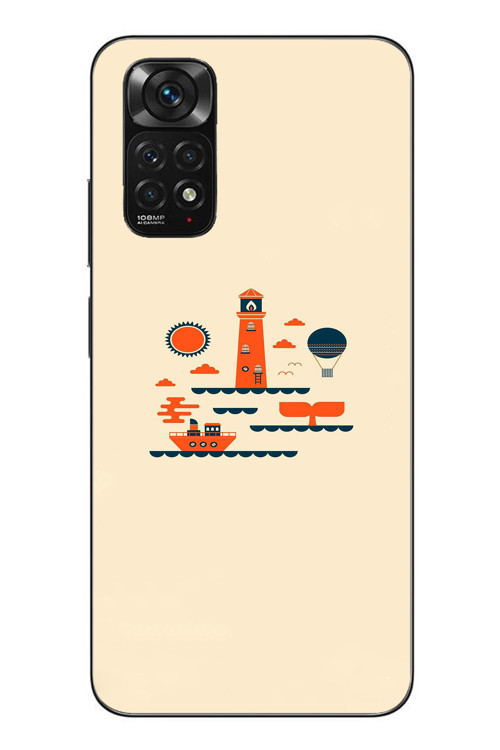 Redmi Note 11 - 11s Uyumlu Sade Tatil Baskılı Silikon Kılıf