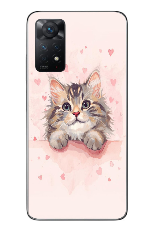 Redmi Note 11 Pro 4G Uyumlu Benim Kedim Baskılı Silikon Kılıf