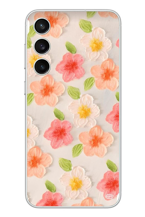 Samsung Galaxy S23 Fe Uyumlu Güzel Papatyalar Baskılı Silikon Kılıf