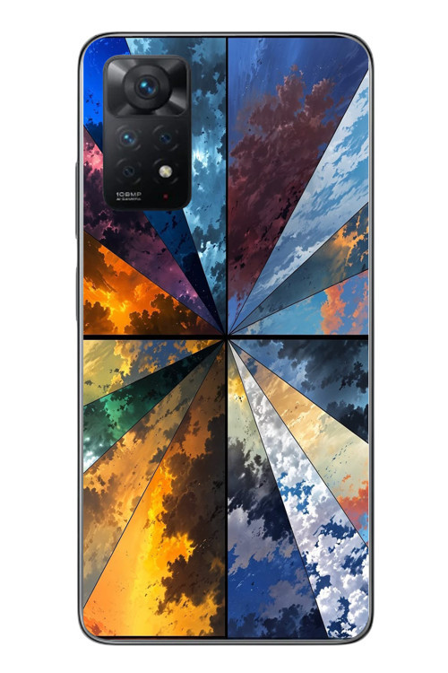 Redmi Note 11 Pro 4G Uyumlu Mevsim Geçişleri Baskılı Silikon Kılıf