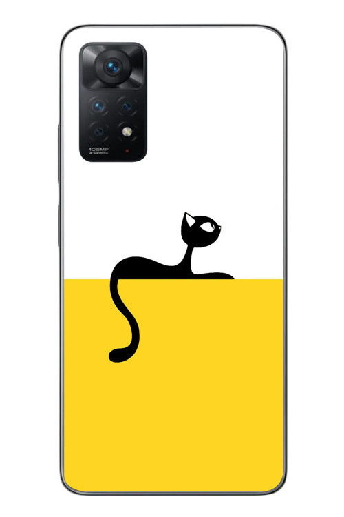 Redmi Note 11 Pro 4G Uyumlu Dişi Kedi Baskılı Silikon Kılıf
