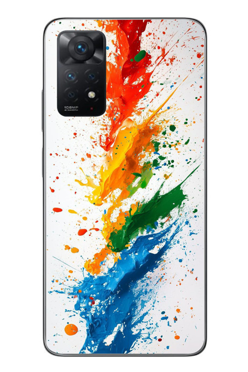 Redmi Note 11 Pro 4G Uyumlu Renk Skalası Baskılı Silikon Kılıf