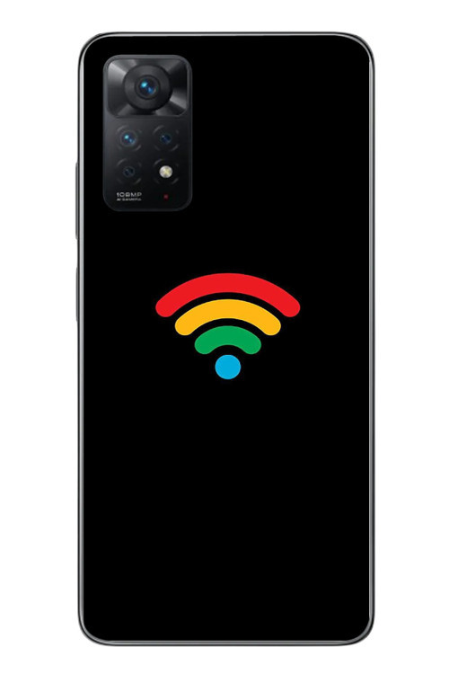 Redmi Note 11 Pro 4G Uyumlu Wifi Simgesi Baskılı Silikon Kılıf