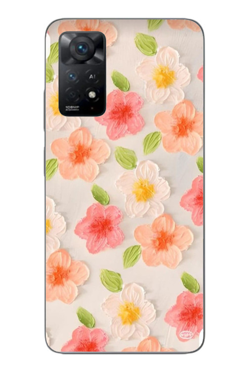 Redmi Note 11E Uyumlu Güzel Papatyalar Baskılı Silikon Kılıf