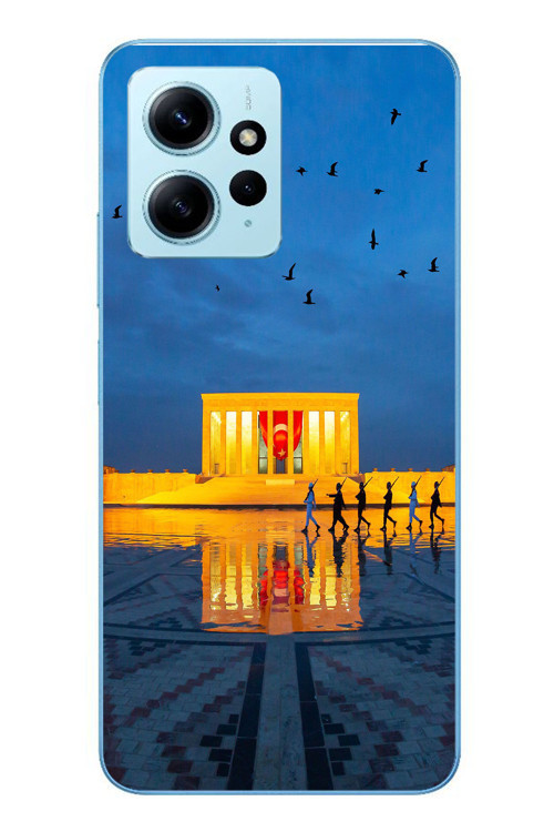 Redmi Note 12 4G Uyumlu Anıtkabir Baskılı Silikon Kılıf