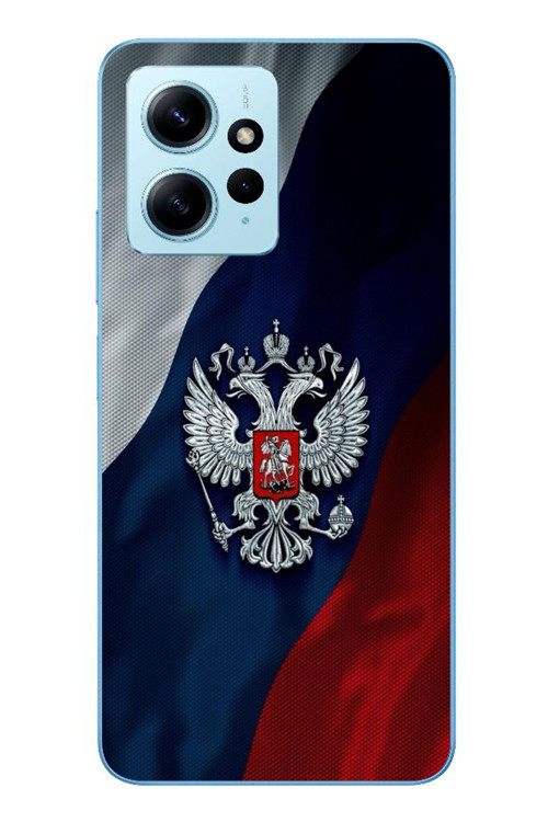 Redmi Note 12 4G Uyumlu Rusya Arması Baskılı Silikon Kılıf