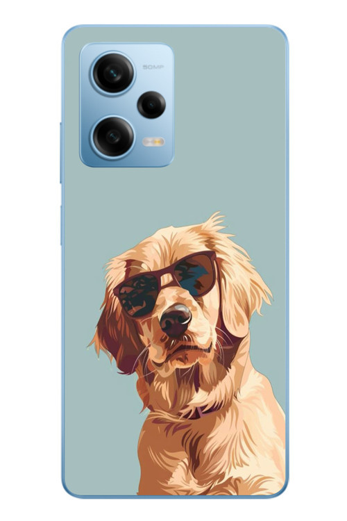 Redmi Note 12 Pro 5G Uyumlu Karizmatik Köpek Baskılı Silikon Kılıf