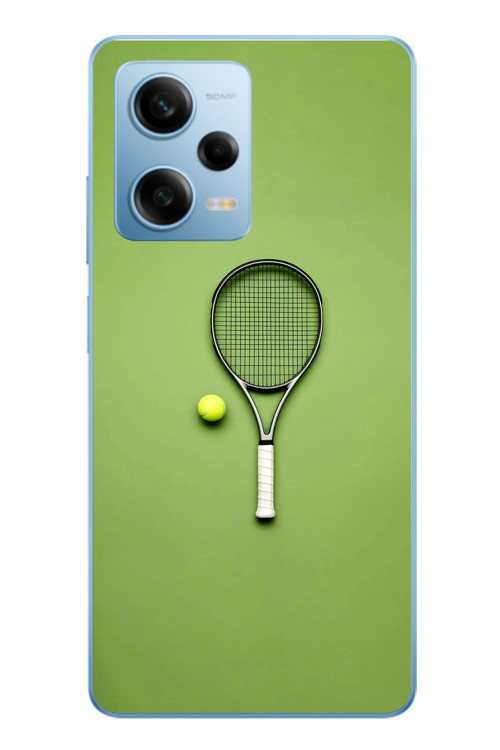 Redmi Note 12 Pro 5G Uyumlu Tenis Raketi Baskılı Silikon Kılıf