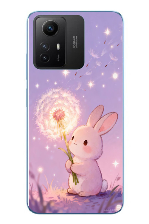 Redmi Note 12S Uyumlu Büyülü Tavşan Baskılı Silikon Kılıf