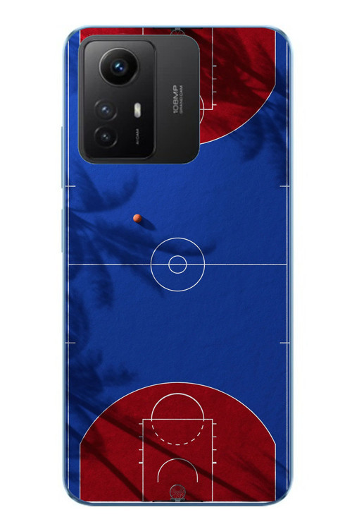 Redmi Note 12S Uyumlu Basketbol Sahası Baskılı Silikon Kılıf