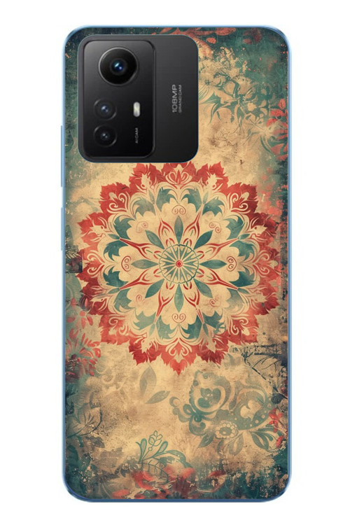 Redmi Note 12S Uyumlu Ebru Çizgisel Baskılı Silikon Kılıf