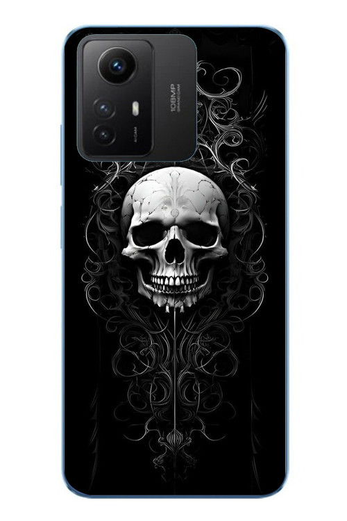 Redmi Note 12S Uyumlu Kuru Kafa Baskılı Silikon Kılıf