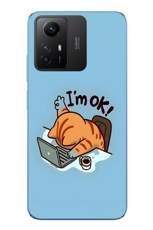 Redmi Note 12S Uyumlu l'M Ok Baskılı Silikon Kılıf