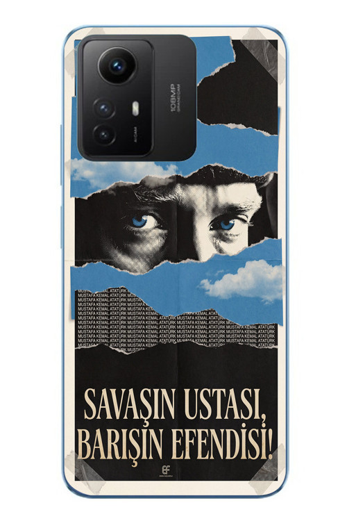 Redmi Note 12S Uyumlu Savaşın Ustası Atatürk Baskılı Silikon Kılıf
