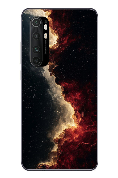Xiaomi Mi 10 Lite Uyumlu Uzay Boşluğu Baskılı Silikon Kılıf