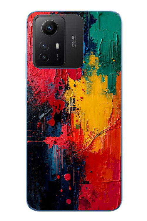 Redmi Note 12S Uyumlu Renklerin Dansı Baskılı Silikon Kılıf