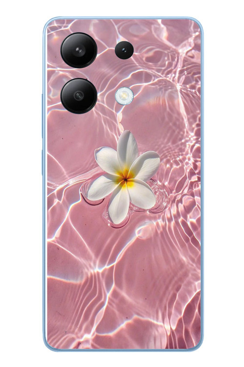 Redmi Note 13 4G Uyumlu Dalgalı Papatya Baskılı Silikon Kılıf