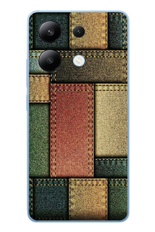 Redmi Note 13 4G Uyumlu Kot Cepleri Baskılı Silikon Kılıf