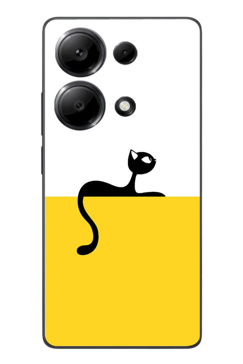 Redmi Note 13 Pro 4G Uyumlu Dişi Kedi Baskılı Silikon Kılıf