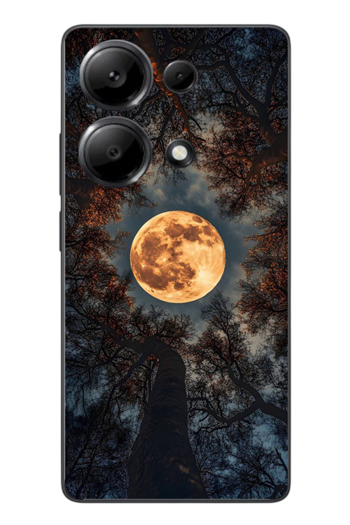 Redmi Note 13 Pro 4G Uyumlu Ay Gökyüzü Baskılı Silikon Kılıf