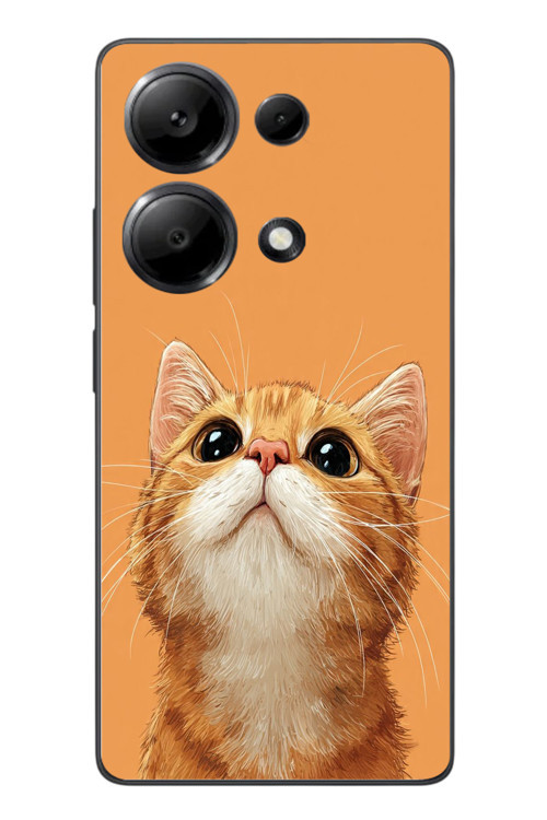 Redmi Note 13 Pro 4G Uyumlu Masum Kedi Baskılı Silikon Kılıf
