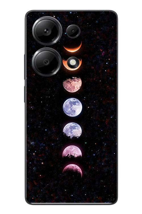 Redmi Note 13 Pro 4G Uyumlu Tüm Gezegenler Baskılı Silikon Kılıf