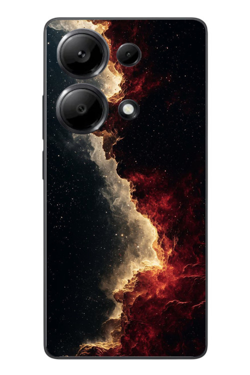 Redmi Note 13 Pro 4G Uyumlu Uzay Boşluğu Baskılı Silikon Kılıf