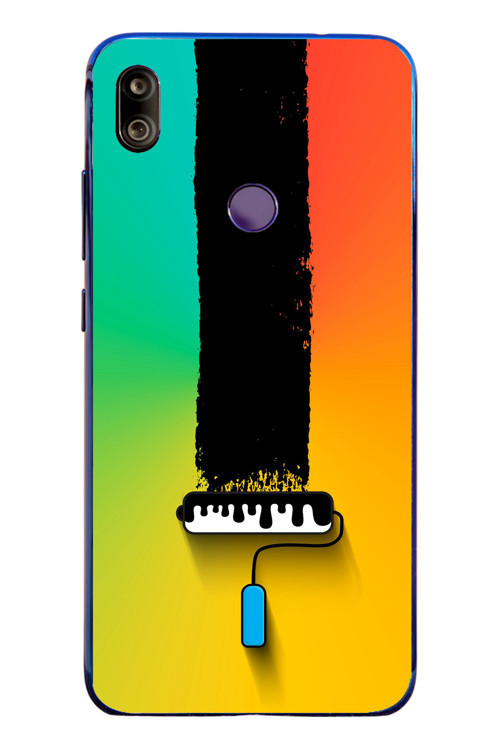 Redmi Note 7 Uyumlu Boya Rulosu Baskılı Silikon Kılıf